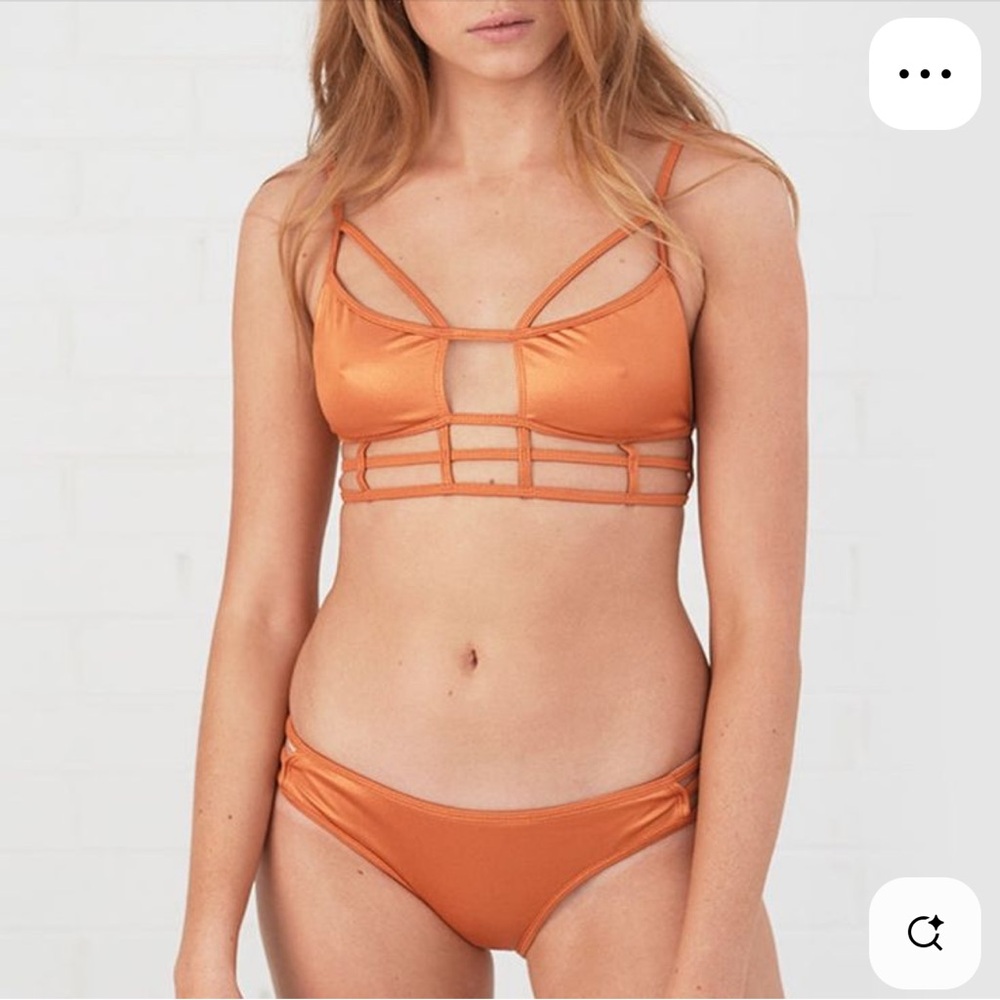 One Teaspoon Eagle Shadow Bikini Copper XS NWT